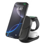 BELKIN Ultra Charge Qi2 suport magnetic wireless pliabil 3 în 1 pentru iPhone / Apple Watch / AirPods - 25W - negru