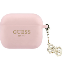 Guess 4G Charms husă din silicon pentru AirPods Pro 3 - roz
