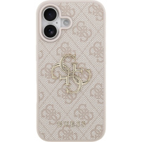 Husă Guess 4G Metal Logo pentru iPhone 17 - roz