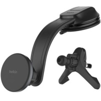 BELKIN Boost Charge Qi2 suport auto magnetic pentru bord și grila de ventilație cu încărcare wireless pentru iPhone - negru