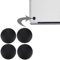 Picioruşe inferioare de rezervă, din cauciuc, pentru MacBook Pro 13" (A1278) / Pro 15" (A1286) / Pro 17" (A1297) - 4 buc. - negru