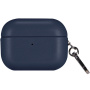 Husă din piele PU cu carabină pentru AirPods Pro 2 (2022) - albastru închis