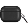 Husă din piele PU cu carabină pentru AirPods Pro 2 (2022) - negru