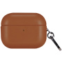 Husă din piele PU cu carabină pentru AirPods Pro 2 (2022) - maro