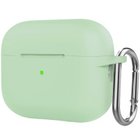 Husă de protecție din silicon cu carabină pentru AirPods Pro 2 (2022) cu conector Lightning - verde
