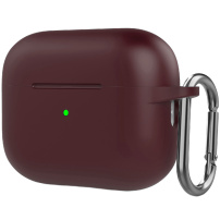 Husă de protecție din silicon cu carabină pentru AirPods Pro 2 (2022) cu conector Lightning - maro