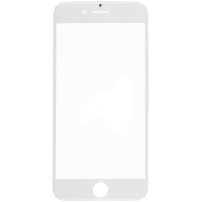 Sticlă tactilă frontală, inclusiv adeziv OCA, rame pentru cameră frontală, senzor de proximitate și sită pentru difuzor, pentru iPhone 7 Plus - alb