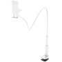 Hoco suport pentru birou pentru iPhone / iPad (4" - 10,5") cu brat flexibil - alb