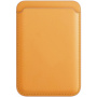Buzunar magnetic pentru card pentru iPhone - galben