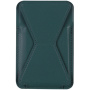 Buzunar magnetic pentru card cu stand pentru iPhone - verde