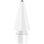 Penita de schimb cu vârf argintiu pentru Apple Pencil 1 / 2 / USB-C / Pro - stil 3.0 - alb