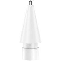 Peniță de schimb cu vârf argintiu pentru Apple Pencil 1 / 2 / USB-C / Pro - stil 4.0 - alb