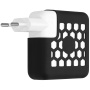 Husă de protecție perforată din silicon pentru adaptor de 10W / 12W - negru