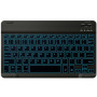 Wireless Tastatură Bluetooth iluminată din spate - neagră