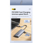 ESSAGER ES-HB01 hub 7în1 - disc SSD / slot pentru card SD / TF / 2x USB-C / 2x USB-A la USB-C - gri închis