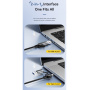 ESSAGER 2în1 adaptor ethernet - RJ45 la USB-C / USB-A - gri