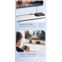 ESSAGER 2în1 adaptor ethernet - RJ45 la USB-C / USB-A - gri