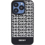 Carcasă DKNY Repeat Pattern Bottom Stripe cu MagSafe pentru iPhone 13 Pro Max - negru