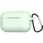 Husă din silicon, cu carabină, pentru AirPods Pro - verde deschis