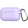 Husă din silicon, cu carabină, pentru AirPods Pro - violet