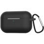 Husă din silicon, cu carabină, pentru AirPods Pro - negru