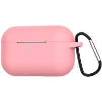 Husă din silicon, cu carabină, pentru AirPods Pro - roz