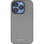 Carcasă DKNY Silver Metal Logo cu MagSafe pro iPhone 15 Pro - gri