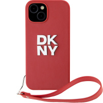 DKNY Husă Stack Logo cu curea pentru iPhone 13 - roșu