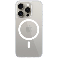 EPICO Resolve husă transparentă cu MagSafe pentru iPhone 15 Pro - transparent