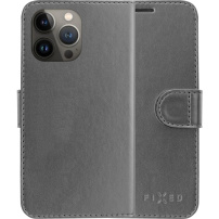 FIXED FIT Shine carcasă flip pentru iPhone 13 Pro - antracit