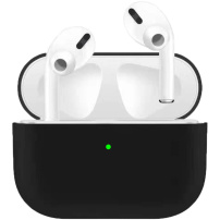Husă ultra-subțire din silicon, pentru AirPods Pro - negru
