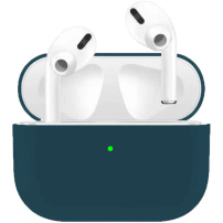 Husă ultra-subțire din silicon, pentru AirPods Pro - verde închis