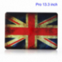 Husă / carcasă de protecţie, din plastic, pentru Macbook Pro 13" A1278 - steag retro UK