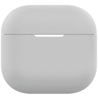 Husă de protecție din silicon pentru AirPods 4 / 5 - gri deschis
