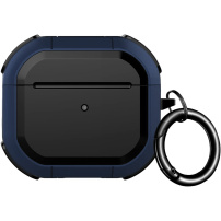 Husă rezistentă cu colțuri ranforsate pentru AirPods 4 / 5 - albastru închis