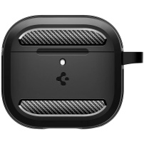 Spigen Husă durabilă Rugged Armor pentru AirPods 4 - neagră