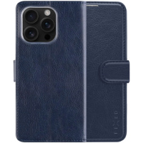 FIXED Husă flip Opus pentru iPhone 16 Pro - albastru închis
