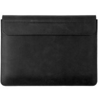 FIXED Oxford husă din piele pentru MacBook Air 13" (A2681 / A3113) - negru