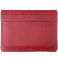 FIXED Oxford husă din piele pentru MacBook Pro 16" (A2141 / A2485 / A2780 / A2991 / A3186 / A3403) - roşu