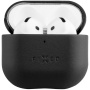 FIXED PodsLeather husă din piele pentru AirPods 4 / 5 - negru