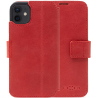 FIXED ProFit carcasă din piele pentru iPhone 12 / 12 Pro - roșu