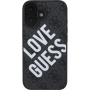 Guess Husă cu logo Big Love 4G cu MagSafe pentru iPhone 16 - gri