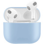 Husă de protecție din silicon pentru AirPods 3 - albastru deschis