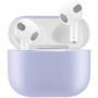 Husă de protecție din silicon pentru AirPods 3 - violet