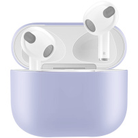 Husă de protecție din silicon pentru AirPods 3 - violet