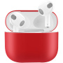 Husă de protecție din silicon pentru AirPods 3 - roșu