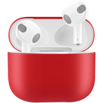 Husă de protecție din silicon pentru AirPods 3 - roșu
