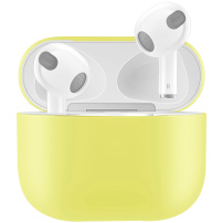 Husă de protecție din silicon pentru AirPods 3 - galben