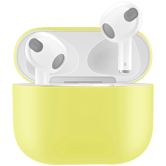Husă de protecție din silicon pentru AirPods 3 - galben