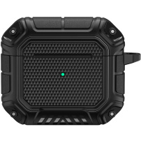 Husă rezistentă cu carabină pentru AirPods 3 - negru